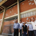 Jackson Barreto visita obras de escolas em Aracaju - Visista à reforma da Escola Augusto Franco