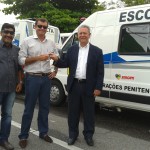 Sejuc recebe do Ministério da Justiça cinco novos carroscelas para transporte de presos - Fotos: Ascom/Sejuc