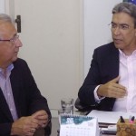 Jackson diz que saúde de Déda está estabilizada - Jackson Barreto e Marcelo Déda (Foto: Marcelle Cristinne/ASN)