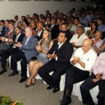 Marcelo Déda é homenageado com medalha Mérito Citrícola - Silvio Santos e o secretário de Estado do Trabalho