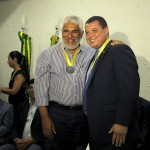Marcelo Déda é homenageado com medalha Mérito Citrícola - Silvio Santos e o secretário de Estado do Trabalho