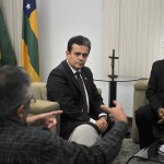 Sergipe será pioneiro em Planos Municipais de Saneamento Básico - Jackson Barreto e o diretor de Saúde Ambiental da Fundação Nacional de Saúde (Funasa)