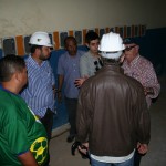 Cronistas esportivos visitam obra do Batistão e sugerem melhorias - Fotos: Ascom/Seinfra