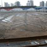 Cronistas esportivos visitam obra do Batistão e sugerem melhorias - Fotos: Ascom/Seinfra