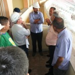 Cronistas esportivos visitam obra do Batistão e sugerem melhorias - Fotos: Ascom/Seinfra