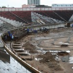 Cronistas esportivos visitam obra do Batistão e sugerem melhorias - Fotos: Ascom/Seinfra