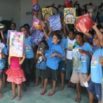 'Reutilize Alegria' beneficia crianças dos bairros Coqueiral e Porto Dantas - Fotos: Ascom/Semarh