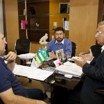 o secretário Valmor Barbosa e o prefeito Fábio Henrique (Fotos: Marcos Rodrigues/ASN)