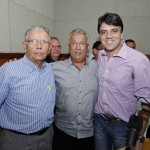 Jackson assina ordem de serviço e concede entrevista em Lagarto - O governador Jackson Barreto e o radialista JC