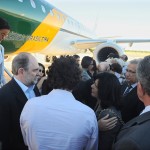 Jackson recepciona o corpo de Marcelo Déda no aeroporto Santa Maria -