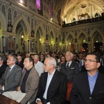 Jackson e Eliane acompanham missa de sétimo dia de Marcelo Déda -