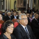 Jackson e Eliane acompanham missa de sétimo dia de Marcelo Déda -