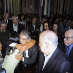Jackson e Eliane acompanham missa de sétimo dia de Marcelo Déda -