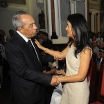 Jackson e Eliane acompanham missa de sétimo dia de Marcelo Déda -