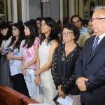 Jackson e Eliane acompanham missa de sétimo dia de Marcelo Déda -