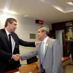 Comissão do Senado aprova empréstimo para turismo de Sergipe - O secretário Elber Batalha com o senador Lindbergh Farias (PTRJ)